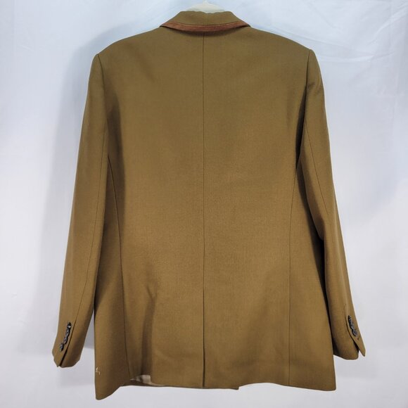 The Kooples Wool Leather Suit Jacket FR 42 US 10 NWT - Picture 7 of 14